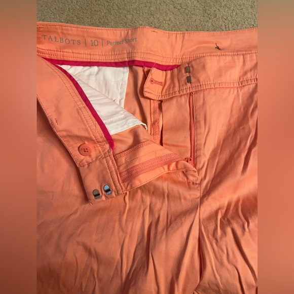 Talbots Peach/Orange Perfect Shorts size 10 - Picture 7 of 8